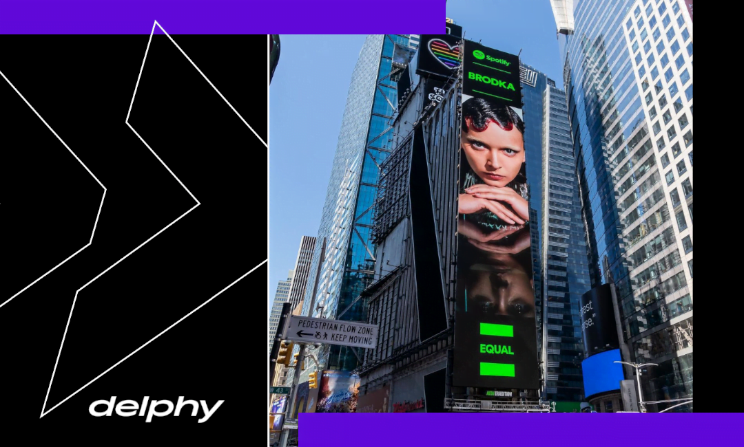 Piosenka Caroline Jop na playliście Spotify EQUAL promowanej na Times Square!